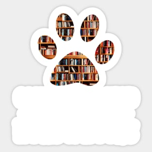 Easily distracted by dogs & books Sticker